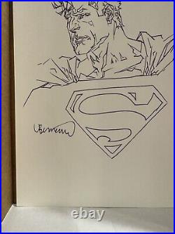 Lee Bermejo Superman Sketch COA ORIGINAL ART