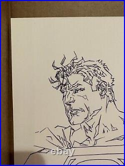 Lee Bermejo Superman Sketch COA ORIGINAL ART