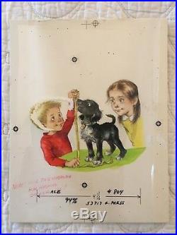 Lillian Obligado Little Black Puppy COVER LGB Original Illustration Painting Art