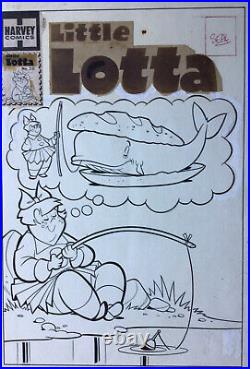Little Lotta #23 Cover Original Art 1959 Warren Kremer / ORIGINAL STATS