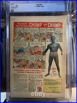 MAD Magazine 18 CGC 4.0 VG OWW EC Comics 1954 KURTZMAN COVER AND ART