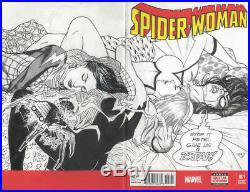 MARVEL Comics SPIDER-WOMAN #1 Original Art Sketch Cover SILK GHOST SPIDER-GWEN