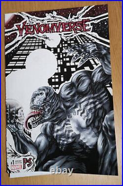 MARVEL Venom Venomverse #1 Sketch Cover ORIGINAL ART