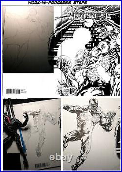 MARVEL Venom Venomverse #1 Sketch Cover ORIGINAL ART