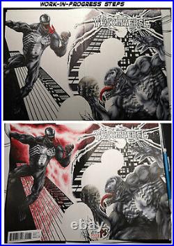 MARVEL Venom Venomverse #1 Sketch Cover ORIGINAL ART