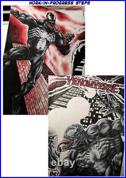 MARVEL Venom Venomverse #1 Sketch Cover ORIGINAL ART