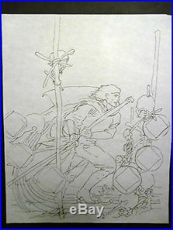 MICHAEL KALUTA VERMILLION No. 2, ORIGINAL ART for Cover, SIGNED, large art