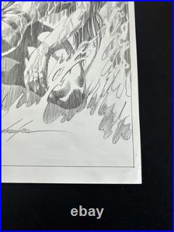 MIKE GRELL Unpublished Cover Original Art For KADE Death of Ezra Beautiful Piece