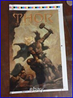 MIKE HOFFMAN THOR The Rock Warrior Original Cover Art Very Rare Collectable Art