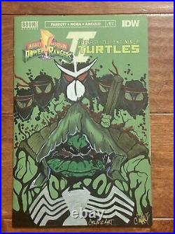 MMPR TMNT Original Art Signed Sketch Cover #1 IDW Last Ronin Venomized Crumz Art