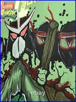 MMPR TMNT Original Art Signed Sketch Cover #1 IDW Last Ronin Venomized Crumz Art
