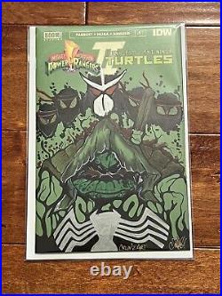 MMPR TMNT Original Art Signed Sketch Cover #1 IDW Last Ronin Venomized Crumz Art