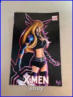 Magik X-men 1 Sketch Cover Chris Mcjunkin Original Art Painted New Mutants 2022