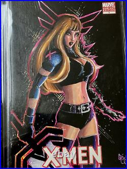 Magik X-men Blank Variant Sketch Cover Chris Mcjunkin Original Art Cgc 9.8