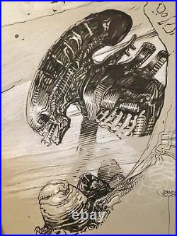Mark Nelson Aliens Original Art Dark Horse Comics Commission Signed Ripley Eggs