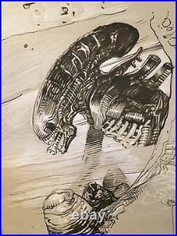 Mark Nelson Aliens Original Art Dark Horse Comics Commission Signed Ripley Eggs
