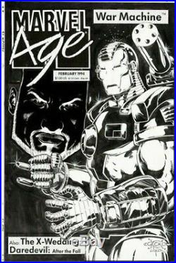 Marvel Age #133 Early War Machine Variant Cover Original Art (Gecko!)