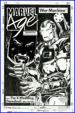 Marvel Age #133 Early War Machine Variant Cover Original Art (Gecko!)