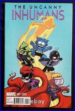 Marvel Comics Uncanny Inhumans #1 Original Cover Art Skottie Young