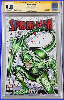 Marvel Spider-Man #1 Original Art Sketch & Signed by Alex Kotkin CGC 9.8 SS MCU