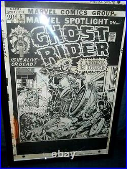 Marvel Spotlight #5 Original Art print Cover 1st. Ghost Rider. Movie Soon 11x17