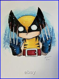 Marvel's X-Men Wolverine Original Art 12x9 Piece by Chris Uminga BCC23