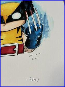 Marvel's X-Men Wolverine Original Art 12x9 Piece by Chris Uminga BCC23