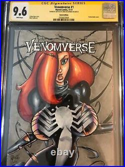 Mary Jane Venomverse Sketch Cover Original Art Cgc Sig Series 9.6 Summer Sale