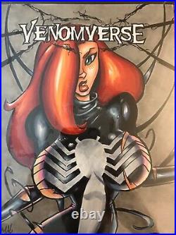 Mary Jane Venomverse Sketch Cover Original Art Cgc Sig Series 9.6 Summer Sale
