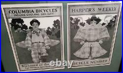 Maxfield Parrish Original Columbia Bicycles Harper's Weekly Magazine Cover 1896