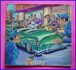 Mexican original comic cover art SENSACIONAL DE VACACIONES #55 BANK ROBBERY 1991