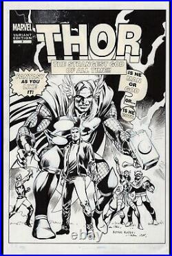 Mighty Thor #7 Original Cover Art by Alan Davis and Mark Farmer Marvel 2011