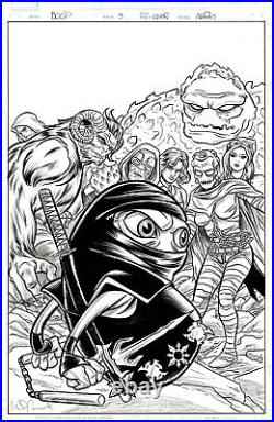 Mike Allred All-New Doop #3 Cover (Mike Allred Original Marvel Comics Art)