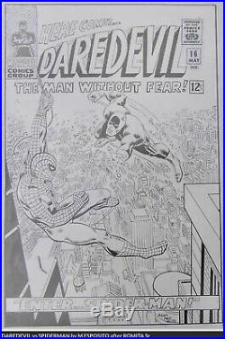 Mike Esposito (as Mighty Mike Espo) Daredevil #16 Cover Recreation Original Art