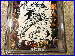 Moon Knight 1 CGC 9.4 SS De La Rosa Marvels Pro Original art Sketch no 8 TV Show