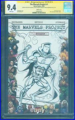 Moon Knight 1 CGC 9.4 SS De La Rosa Marvels Pro Original art Sketch no 8 TV Show