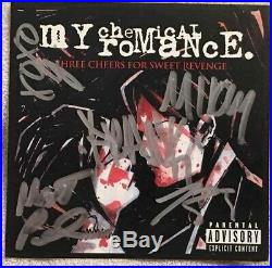 My Chemical Romance Band Signed CD Cover Autograph Gerard Way Frankie Iero Art