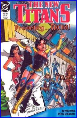 New Titans COVER # 55 GEORGE PEREZ Original Artwork Double Signatures NICK CARDY