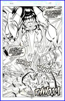 Nova #1 pg 35 vs Gladiator Original Art Spider-Man Wonder Woman artist