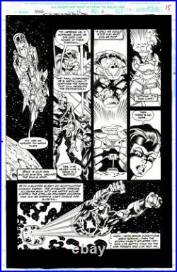 Nova #16 Original Art Comic page 11- Wolverine Wonder Woman Spider-Man Marrinan