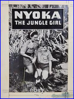 Nyoka the Jungle Girl #70 Fawcett Comics Original Photo Cover Art