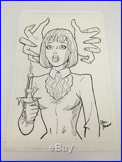 OA Original Art! DAN PARENT Sabrina cover (afterlife with archie) 11 by 17