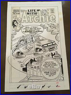 OA Original Art! STAN GOLDBERG Life With Archie #281 COVER 11 by 17 futurama