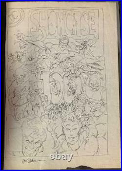 ORIGINAL 1978 SHOWCASE #100 PRELIMINARY COVER ART BY JOE STATON! Signed