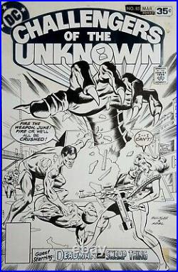 ORIGINAL ART COVER, CHALLENGERS of the UNKNOWN #85, RICH BUCKLER, JACK ABEL 1978