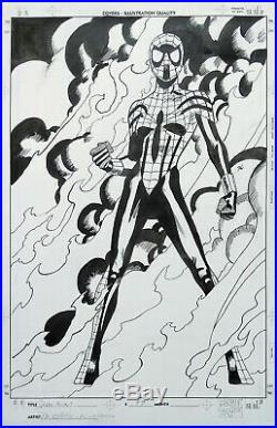 ORIGINAL ART COVER, SPIDER-GIRL #59 (Birth Richard Parker) OLLIFFE, WILLIAMSON