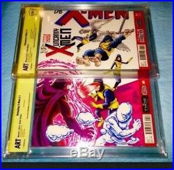 ORIGINAL ART X-Men 1 Jack Kirby HOMAGE HAND SKETCH CBCS 9.8 SS O/A Full Cover