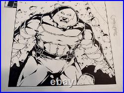 ORIGINAL COMIC ART 2/3 splash Juggernaut New Excalibur # 14 2007 X-Men