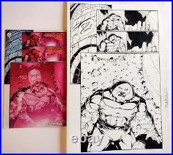 ORIGINAL COMIC ART 2/3 splash Juggernaut New Excalibur # 14 2007 X-Men