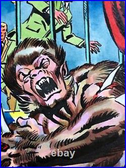 ORIGINAL COMIC ART COVER Werewolf #32 #8 MOON KNIGHT 1st Spain MUST READ